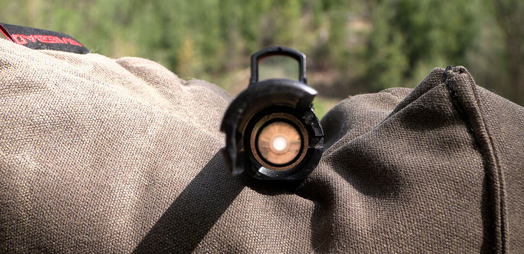 Centered target in a centered bore.