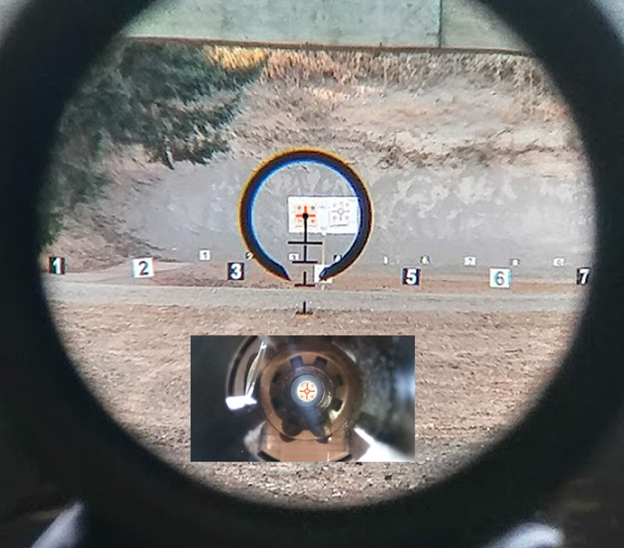 double checking bore and reticle alignment while bore sighting;