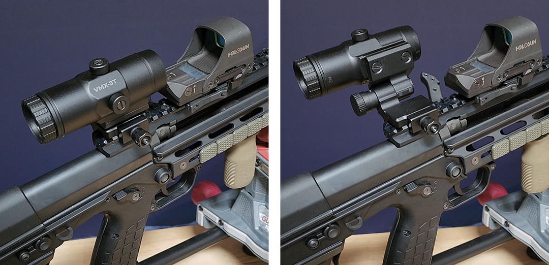 thumbnail image 2 of Picatinny Riser Rail - 1.1 Inch High Profile Red Dot Scope Mount In Black 2 of 14