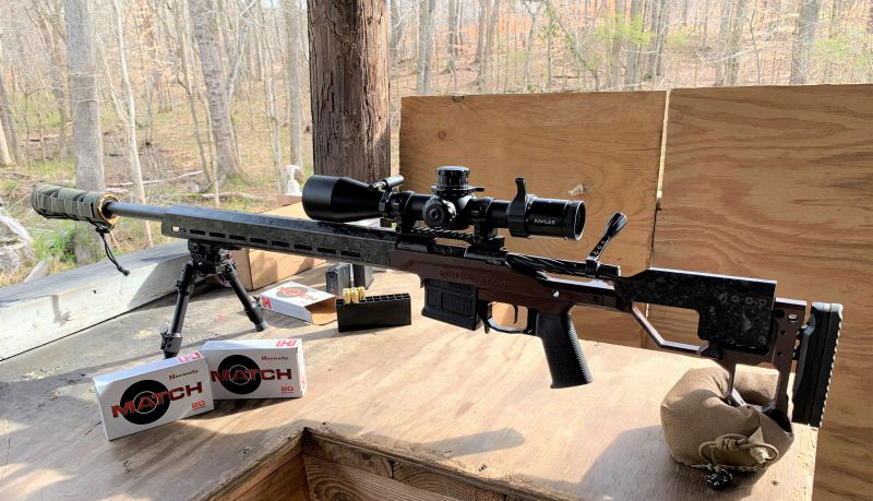 bolt action rifle in AR15 style chassis