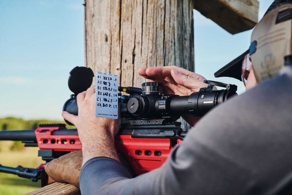 precision rifle data card
