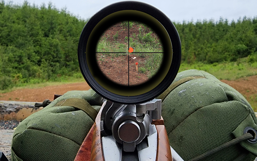 example of scope too close to get proper eye relief on a scope