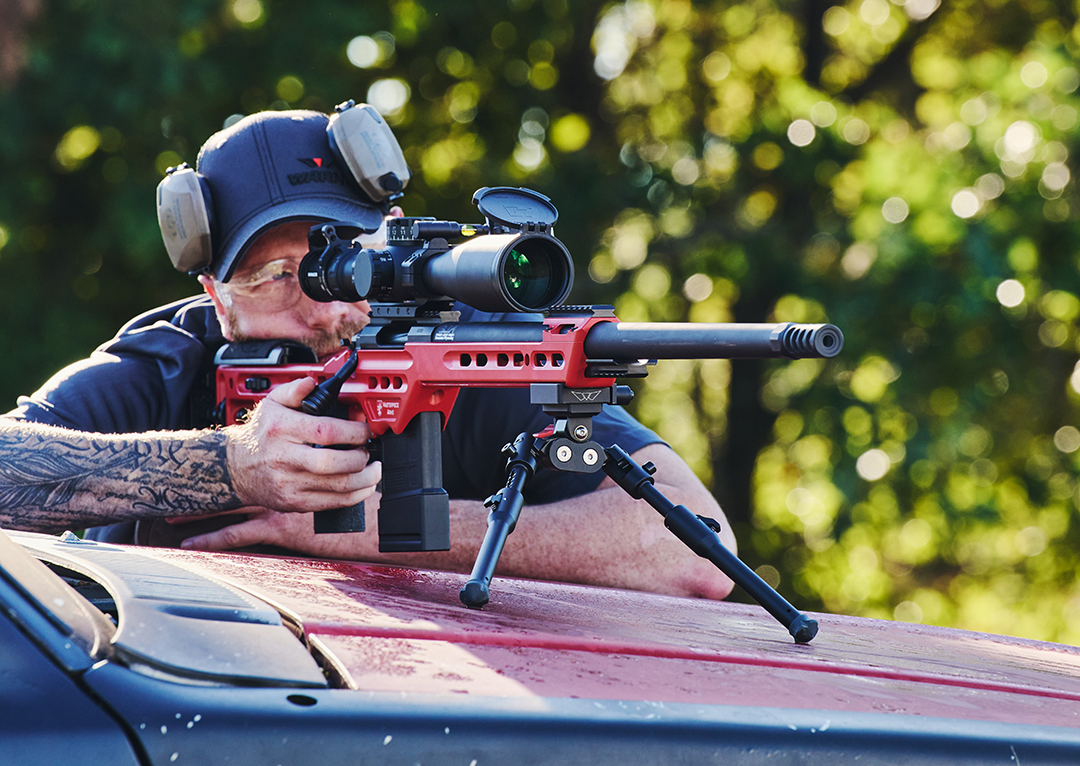 Shooting with a Skyline pro bipod in competition